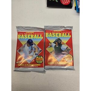 Lot of 2 1992 Score Series 2 Major League Baseball Wax Packs Sealed 16 Cards